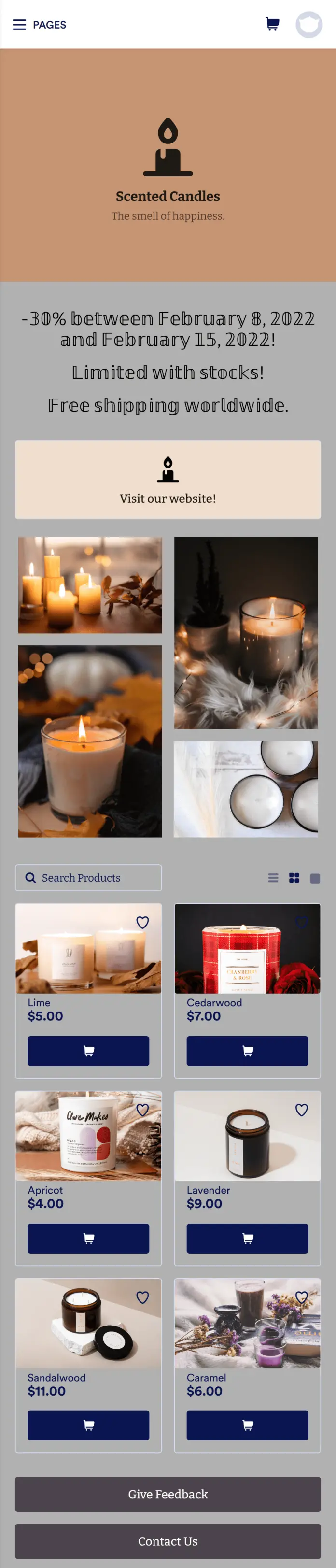 Scented Candle Order App