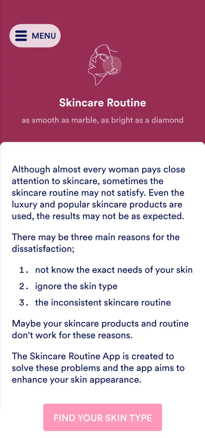 Skincare Routine App