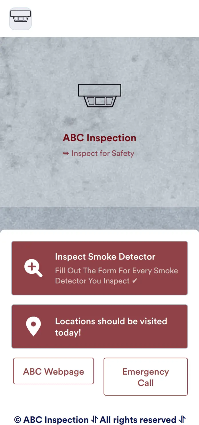 Smoke Detector Inspection App