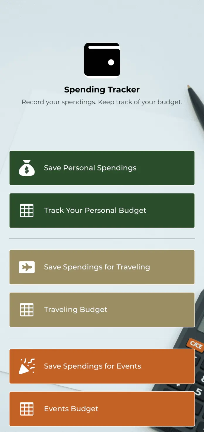 Spending Tracker App