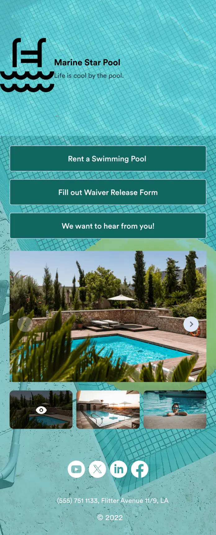 Swimming Pool Rental App