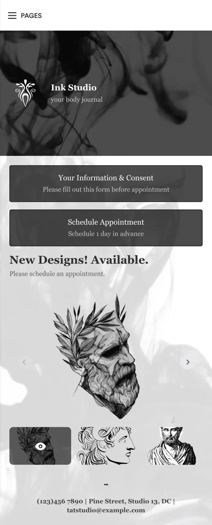 Tattoo Booking App