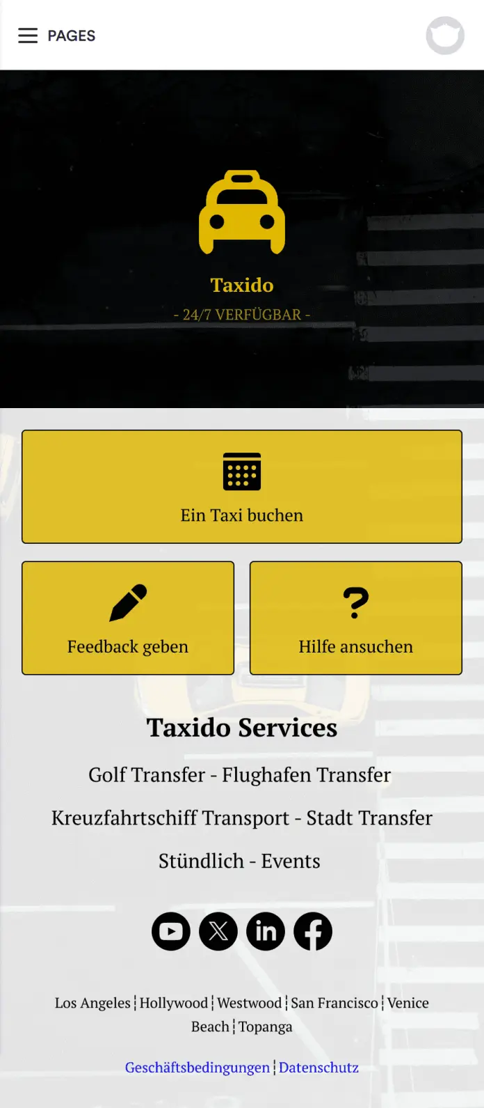 Taxi Buchung App