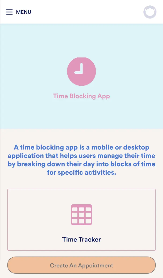 Time Blocking App