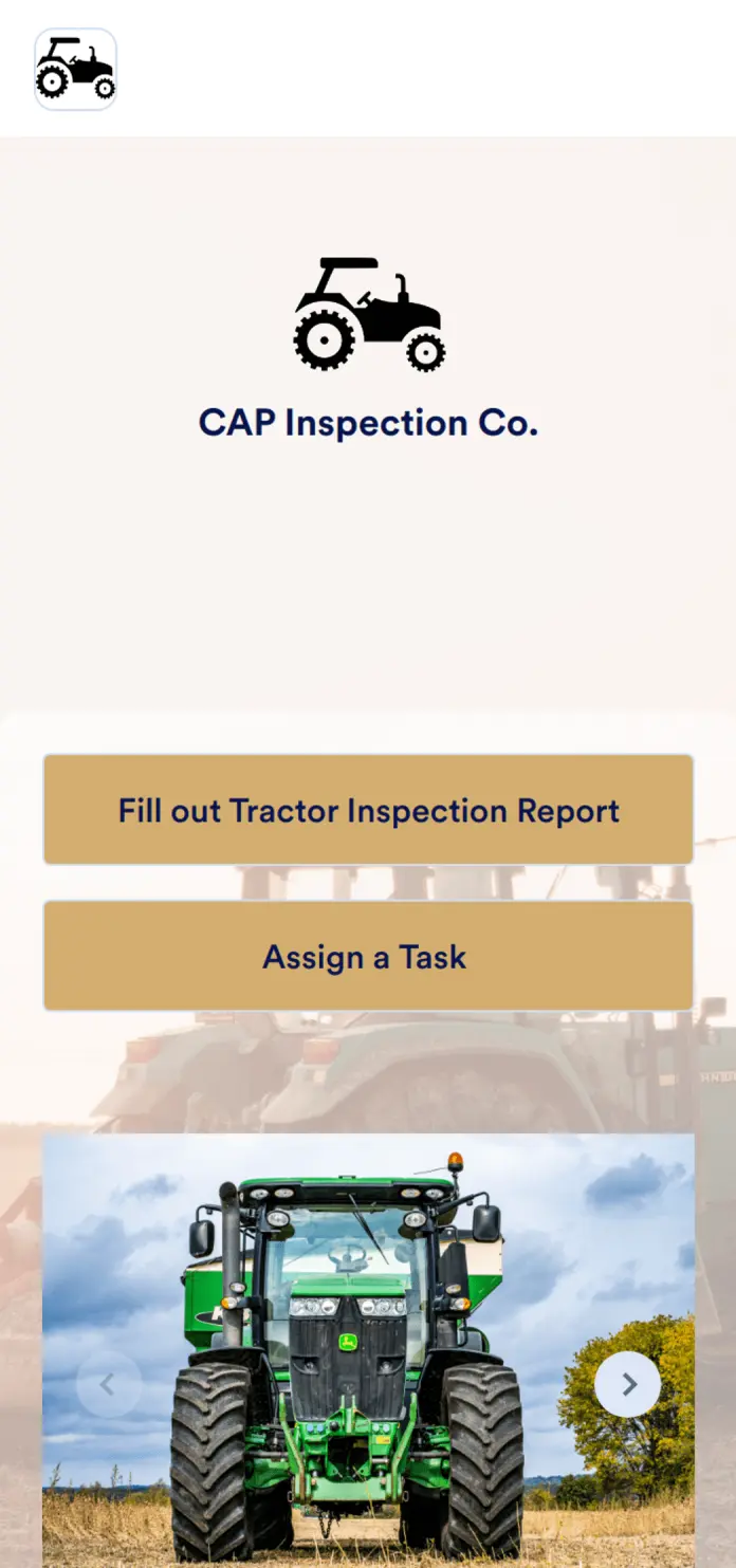 Tractor Inspection App