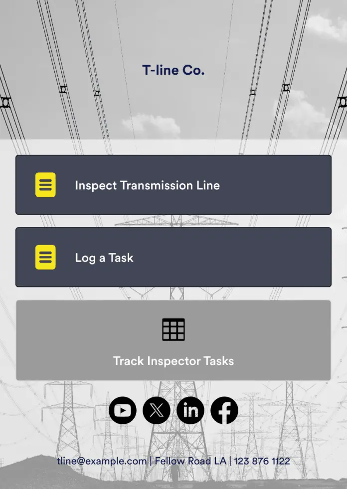 Transmission Line Inspection App