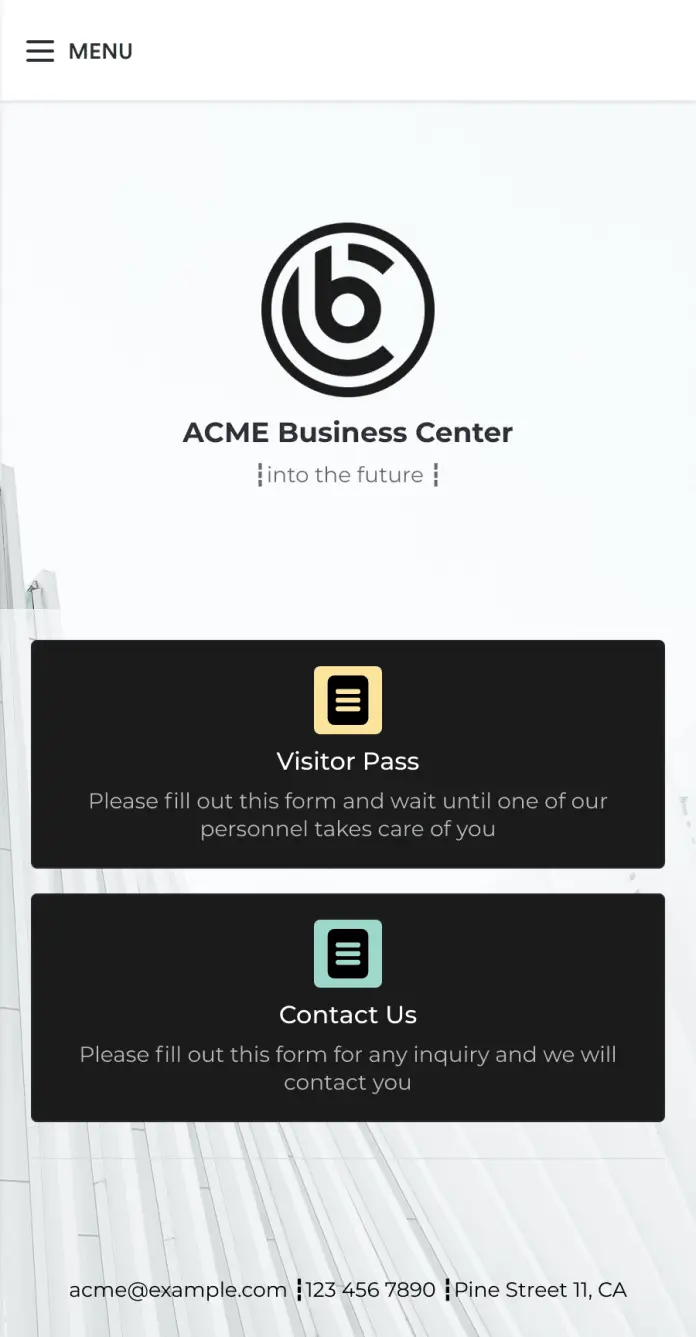 Visitor Sign In App