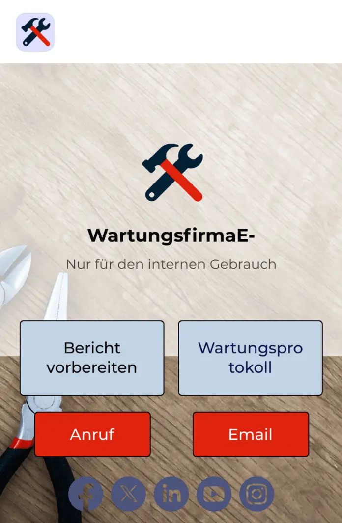 Wartungsprotokoll App