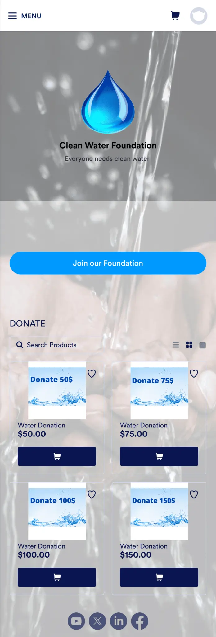 Water Donation App