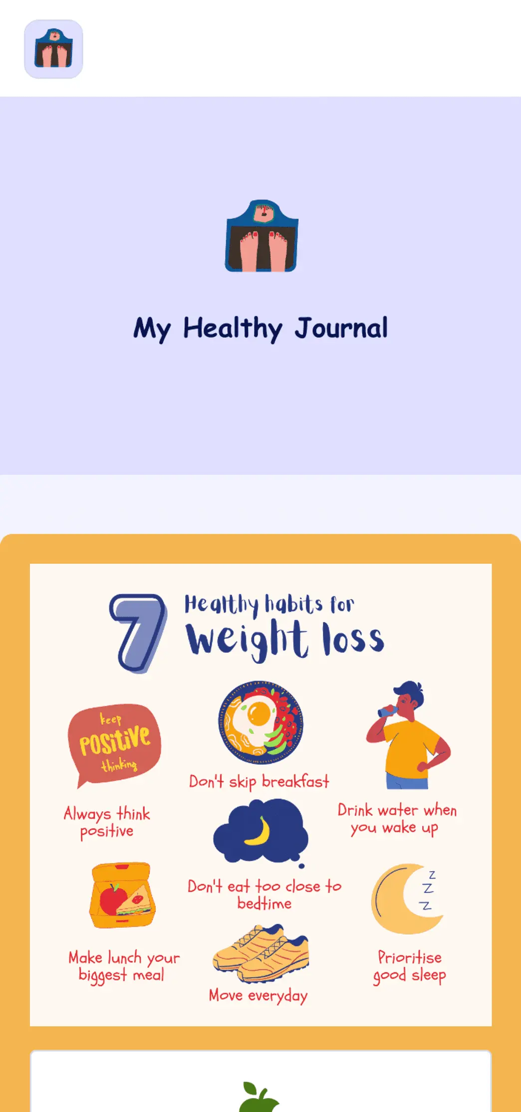 Weight Loss Journal App