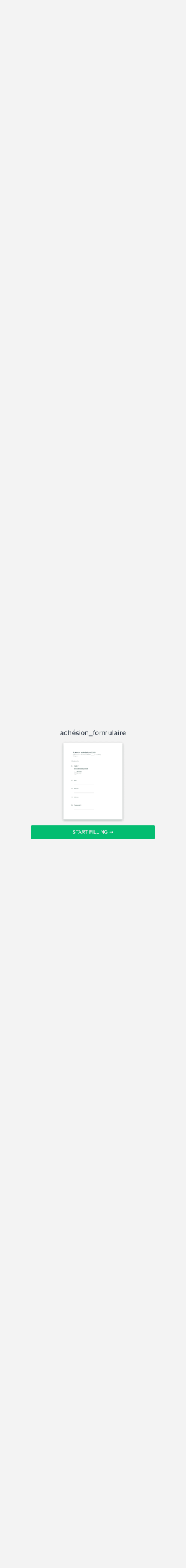 Adhésion_formulaire Form Template