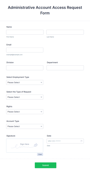 IT Access Request Form V2 Form Template | Jotform