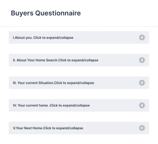 Buyers Questionnaire Form Template