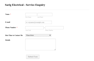 Detailed Service Request Form Template