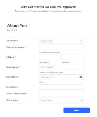 Fast Track Application Form Template