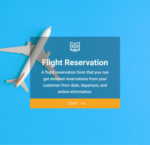 Flight Reservation Form Template