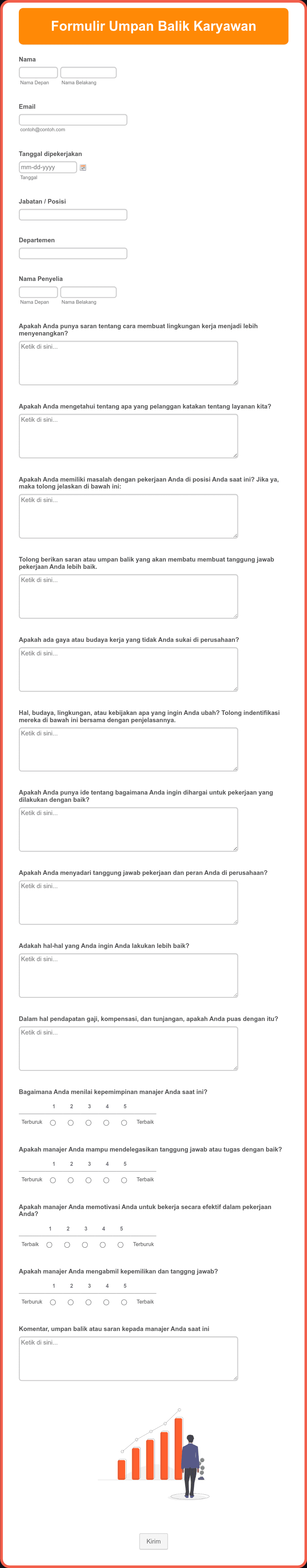 Formulir Umpan Balik Karyawan Template Formulir | Jotform