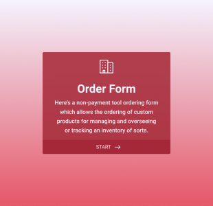 Custom Simple Order Form Template