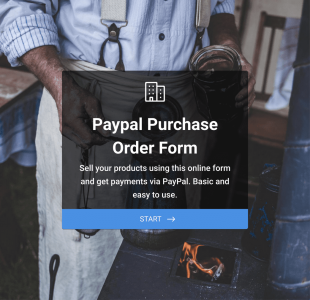 PayPal Purchase Order Form Template