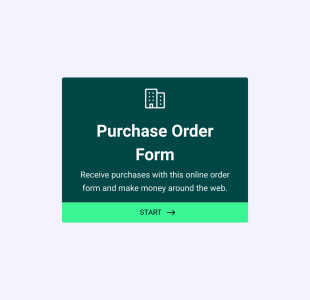 Product Purchase Order Form Template