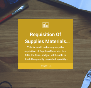 Requisition Of Supplies Materials Form Template