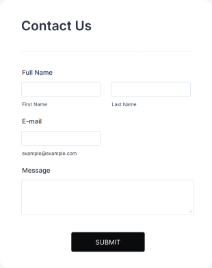 General Inquiry Contact Form Template