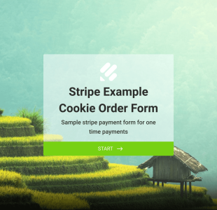 Stripe Cookie Order Form Template