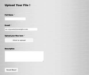 Upload Your Files Form Template