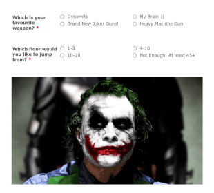 Which Joker Portrayal Are You? Form Template