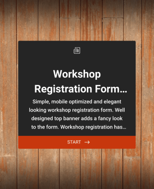 Responsive Workshop Registration Form Template