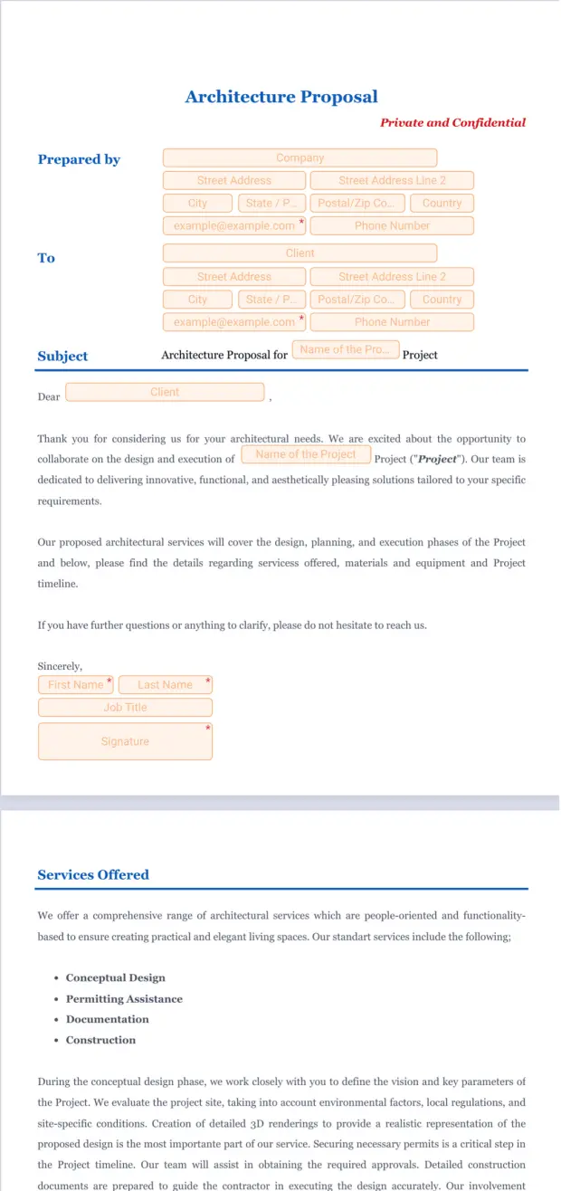 Architecture Proposal Template