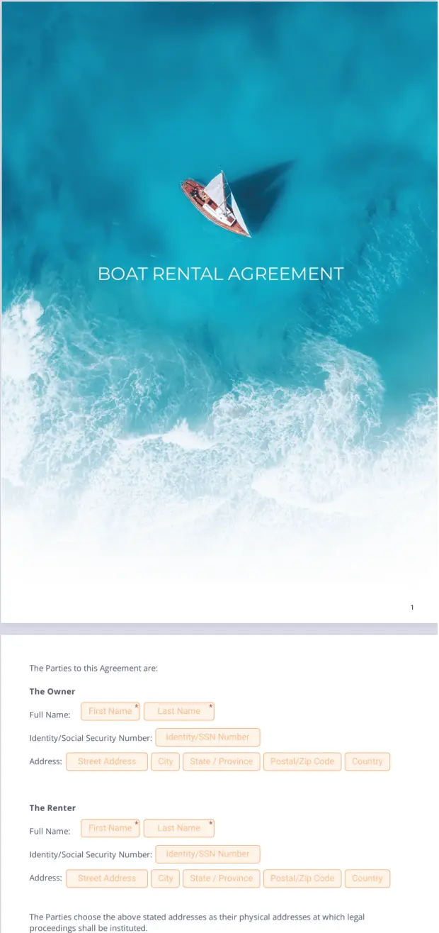 Boat Rental Agreement