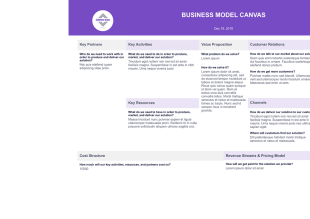 Business Model Canvas Template - PDF Templates