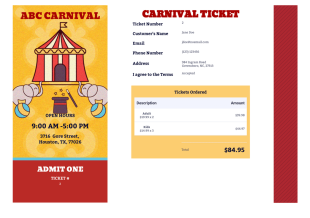 Carnival Ticket Template - PDF Templates
