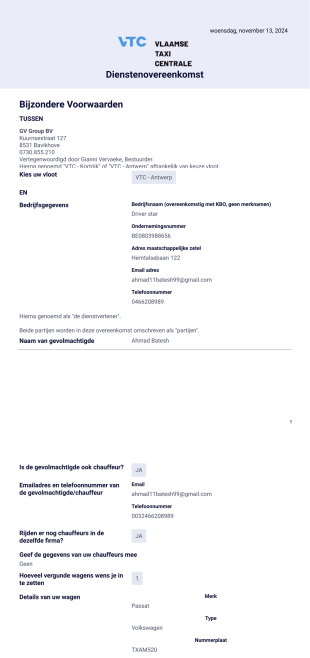 Dienstenovereenkomst - PDF Templates