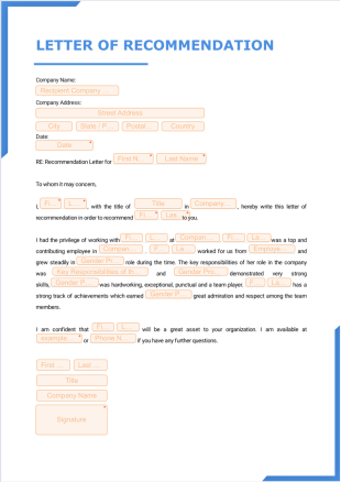 Letter of Recommendation for Employee - PDF Templates