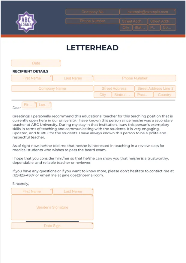 Letterhead Template