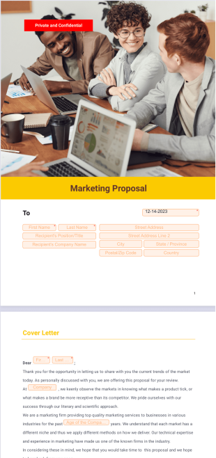 Marketing Proposal Template - Sign Templates