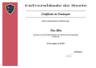 Modelo de Diploma de Graduação Gratuito - PDF Templates