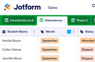 Class Attendance Sheet Template